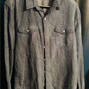 True Grit Men's Charcoal Button-Down Shirt